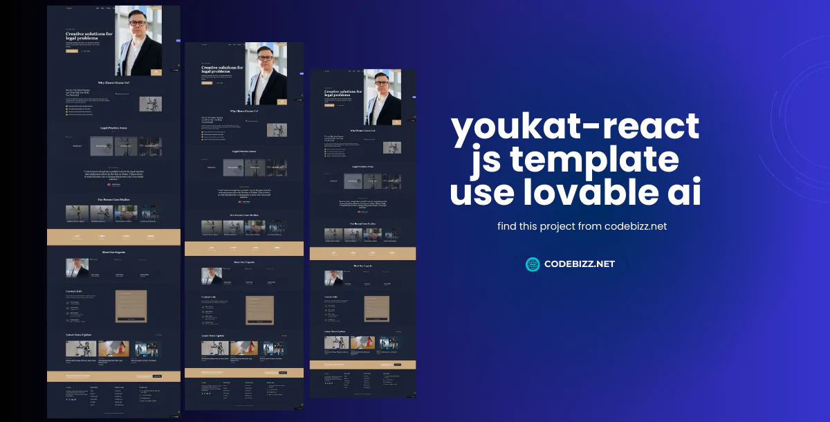 Lawyer and atttorny Template React Js